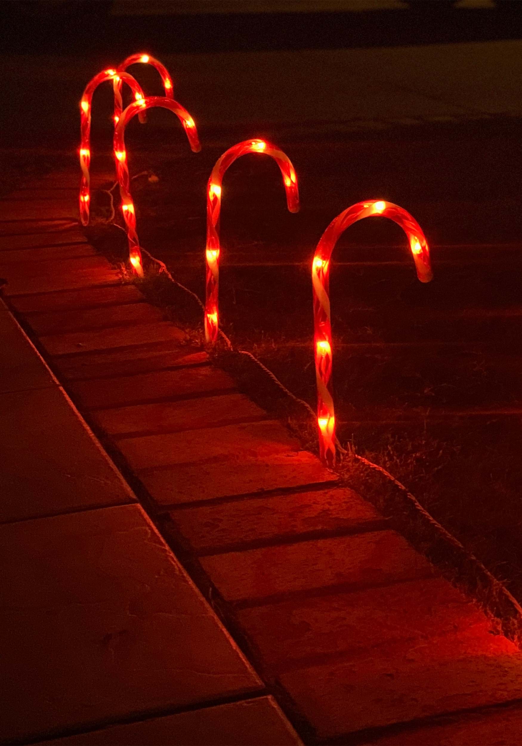 Candy Cane 17 Pathway Markers Light String