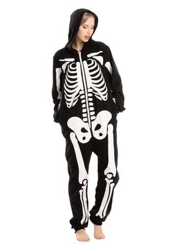 Click Here to buy Hooded Skeleton Adult Onesies from HalloweenCostumes, CDN Funds & Shipping