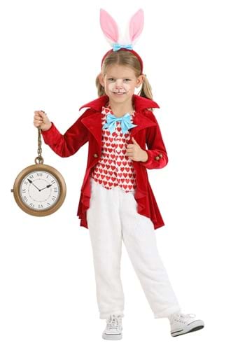 Toddler Dignified White Rabbit Costume for Girls