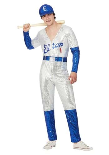 Click Here to buy Mens Elton John Deluxe Sequin Baseball Costume from HalloweenCostumes, CDN Funds & Shipping