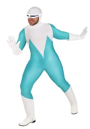 Click Here to buy Disney and Pixar The Incredibles Deluxe Plus Size Frozone Mens Costume from HalloweenCostumes, CDN Funds & Shipping