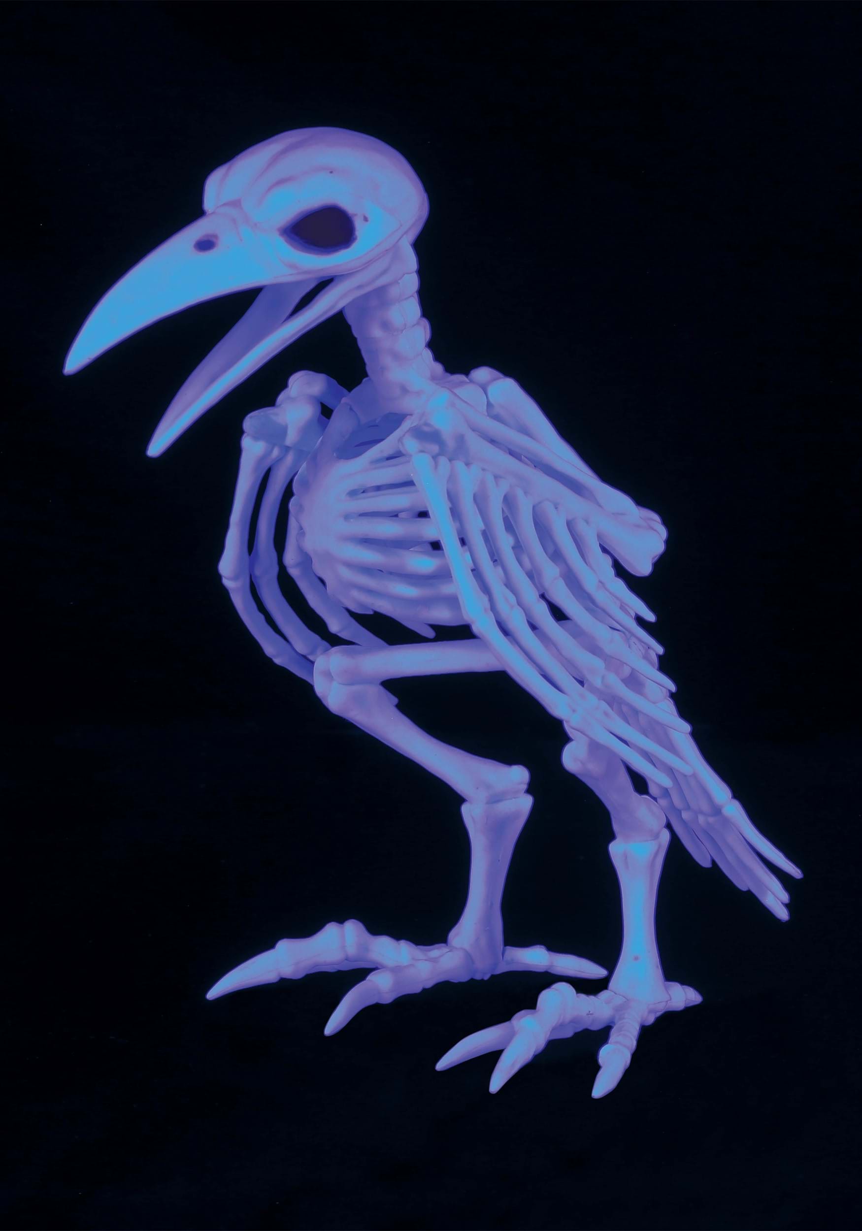 7.75 Black Light Ghostly Tweety Bonez Prop , Animal Skeletons