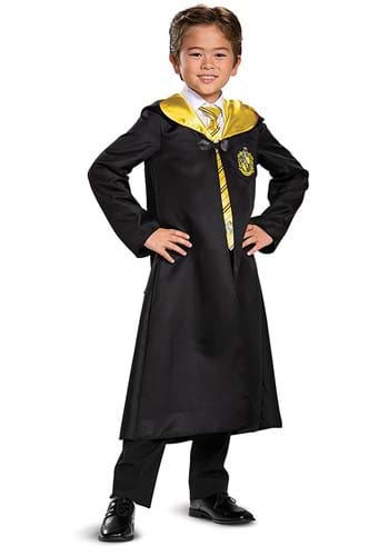 Click Here to buy Harry Potter Classic Hufflepuff Kids Robe Costume from HalloweenCostumes, CDN Funds & Shipping