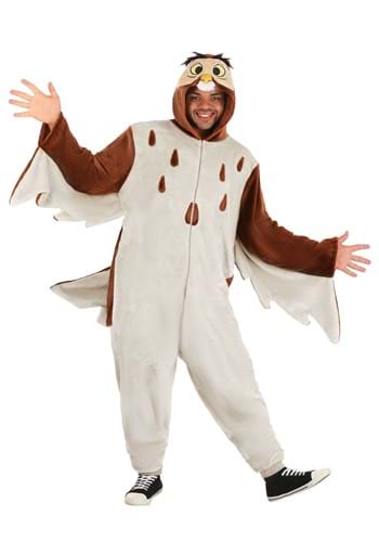 Click Here to buy Plus Size Deluxe Disney Owl Costume | Winnie the Pooh Owl Jumpsuit from HalloweenCostumes, CDN Funds & Shipping