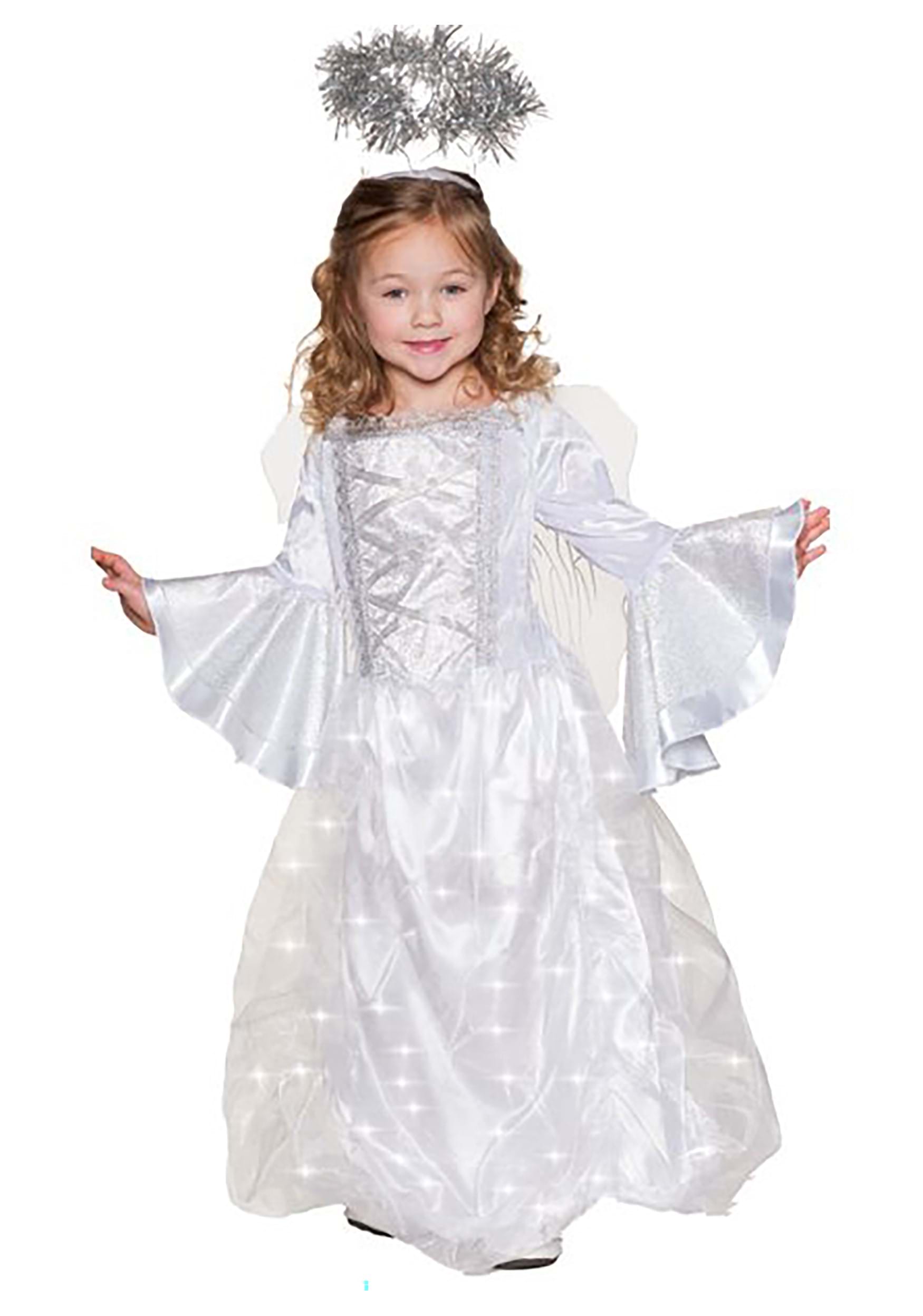 Sweet Girl Wearing Angel Costume White Dress and Feather Wings. Valentine  Day Gift Card - Holiday Teen Cupid with Love Stock Photo - Image of  halloween, aiming: 150436770