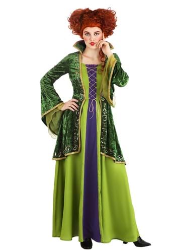 Click Here to buy Adult Deluxe Disney Winifred Sanderson Costume from HalloweenCostumes, CDN Funds & Shipping