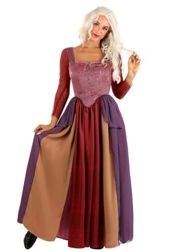 Click Here to buy Adult Deluxe Disney Sarah Sanderson Costume | Hocus Pocus Costumes from HalloweenCostumes, CDN Funds & Shipping