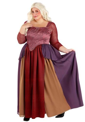 Click Here to buy Plus Size Adult Deluxe Disney Sarah Sanderson Costume | Disney Costumes from HalloweenCostumes, CDN Funds & Shipping