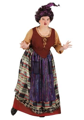 Click Here to buy Womens Plus Size Deluxe Disney Hocus Pocus Mary Sanderson Costume | Disney Costumes from HalloweenCostumes, CDN Funds & Shipping