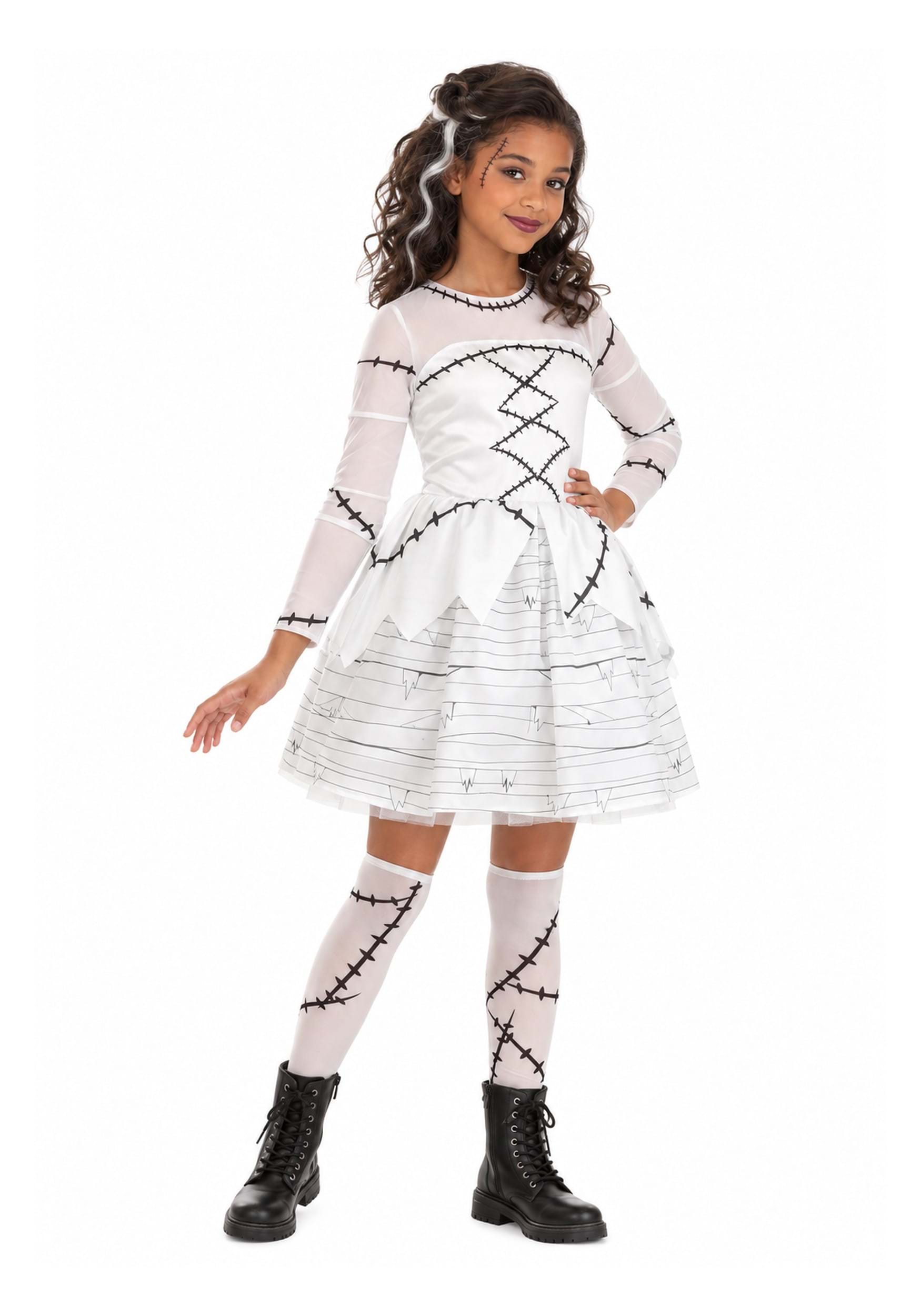 Bride of Frankenstein Costume Kid's Dress