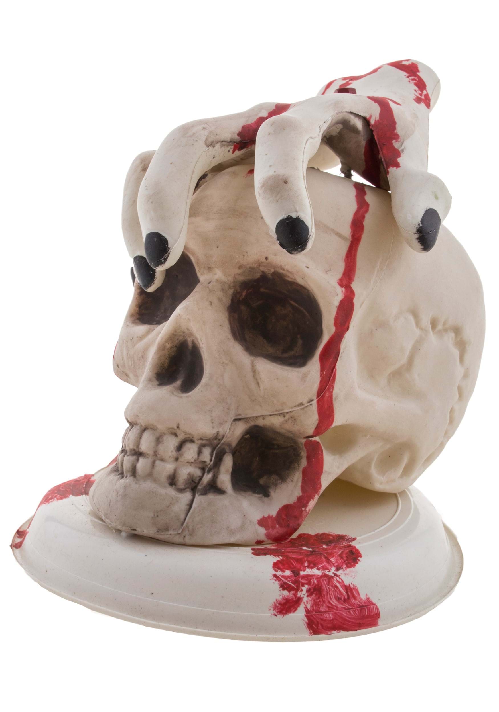 Light Up Skull And Bloody Hand Halloween Prop , Skulls