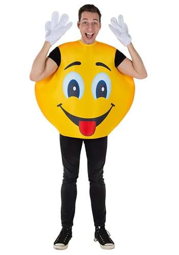 Click Here to buy Smiley Emoji Adult Costume from HalloweenCostumes, CDN Funds & Shipping