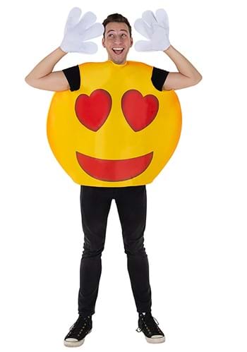 Click Here to buy Emoji Heart Smiley Adult Costume from HalloweenCostumes, CDN Funds & Shipping