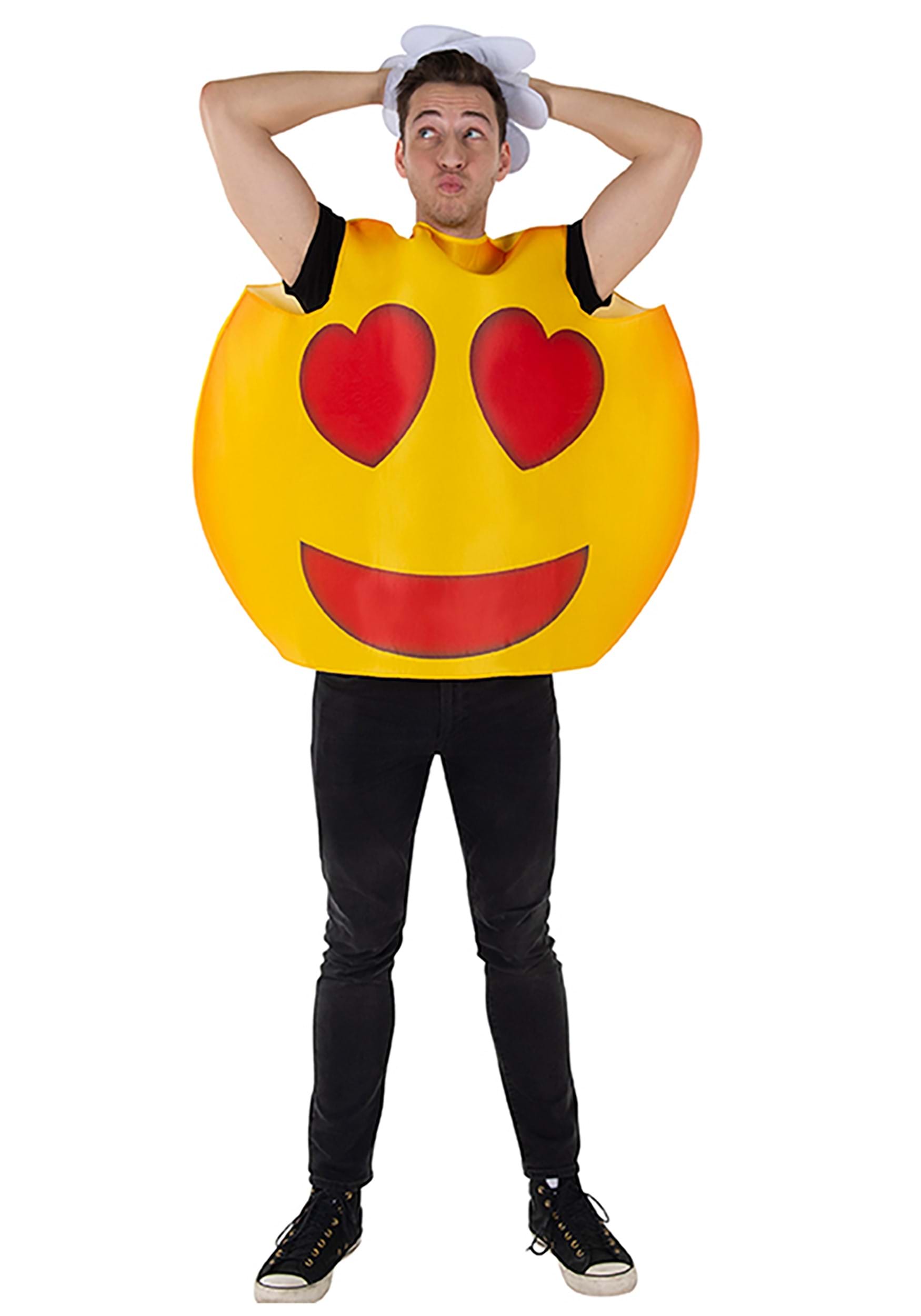 Emoji Heart Smiley Adult Costume