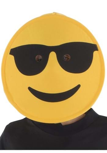 Click Here to buy Sunglasses Emoji Kids Mask from HalloweenCostumes, CDN Funds & Shipping