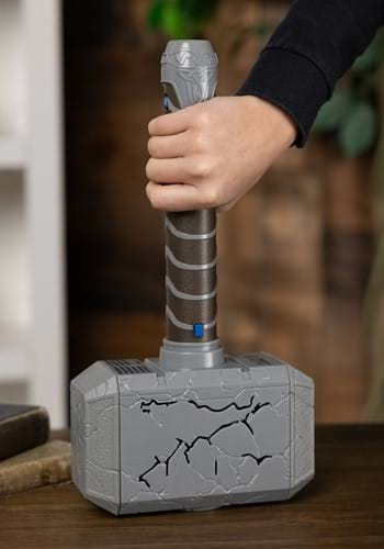 Click Here to buy Kids Thor Mighty FX Mjolnir Electronic Roleplay Hammer | Thor Accessories from HalloweenCostumes, CDN Funds & Shipping