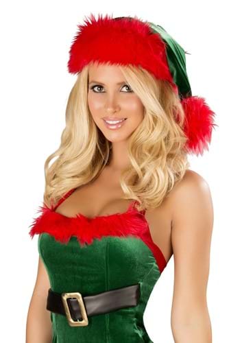 Click Here to buy Green and Red Faux Elf Hat from HalloweenCostumes, CDN Funds & Shipping