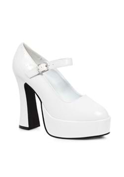 White Platform Mary Jane Shoes