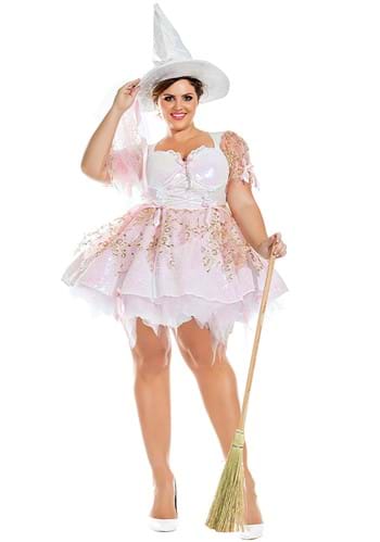 Click Here to buy Sexy Plus Size White Magic Witch Womens Costume from HalloweenCostumes, CDN Funds & Shipping