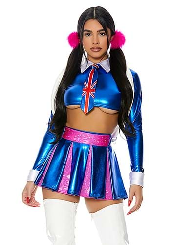  Smiffys - 40065 - Adult Cheerleader Fancy Dress Costume - Large  - US Dress Size - 14/16 : Clothing, Shoes & Jewelry