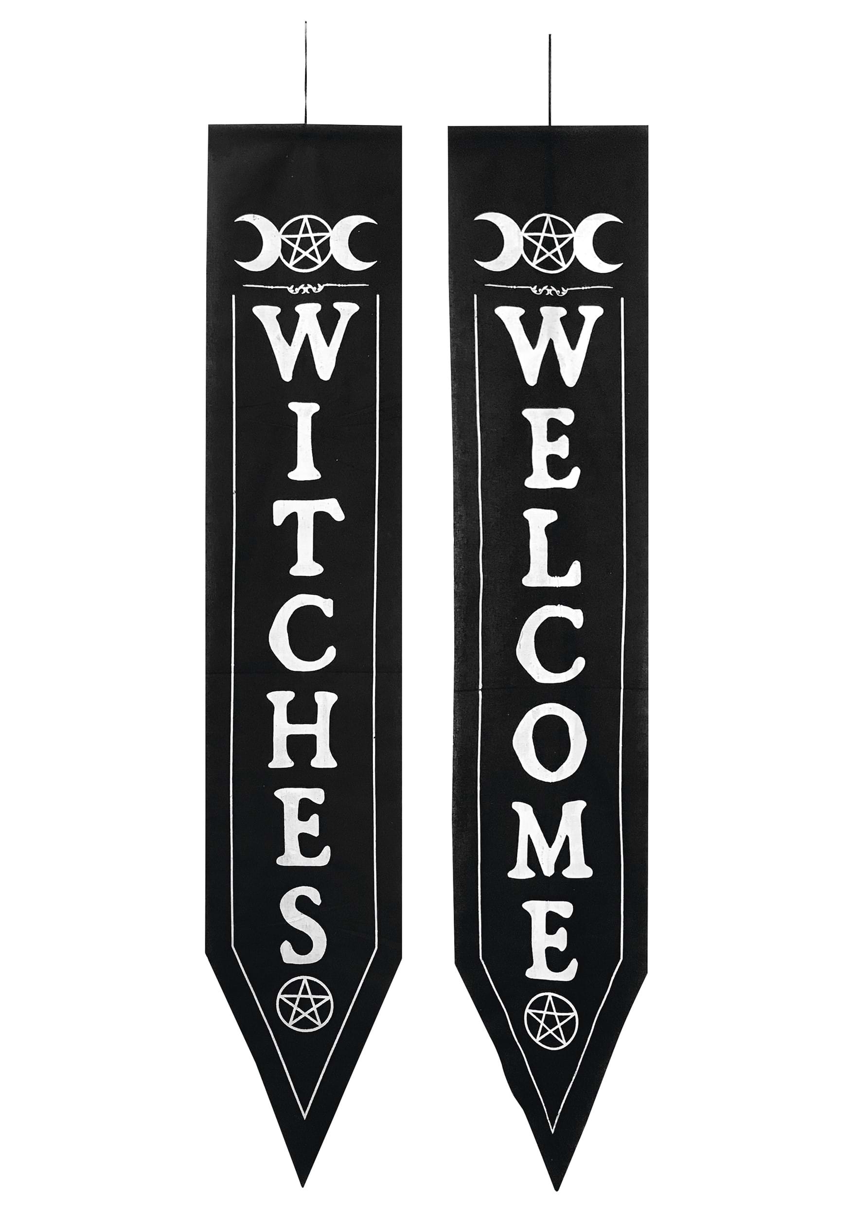 2 Piece Witches Welcome Banner Decoration , Witch Decorations