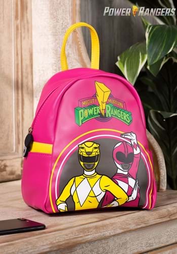 Pink Yellow Power Rangers Mini Backpack