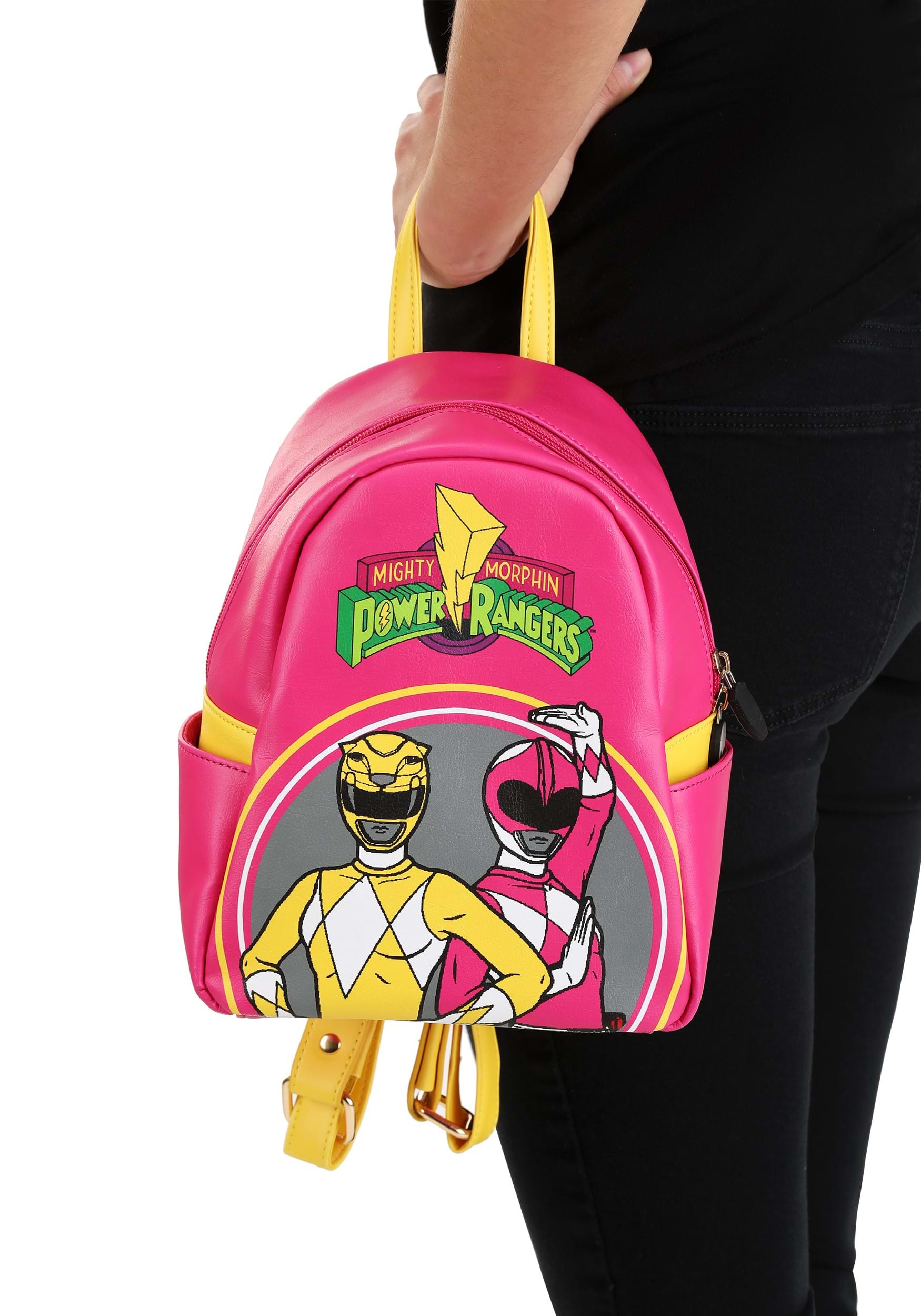 Pink & Yellow Power Rangers Backpack , TV Show Backpacks