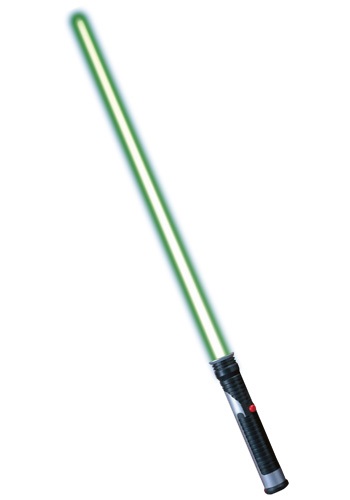 Click Here to buy Qui-Gon Jinn Lightsaber Accessory from HalloweenCostumes, CDN Funds & Shipping