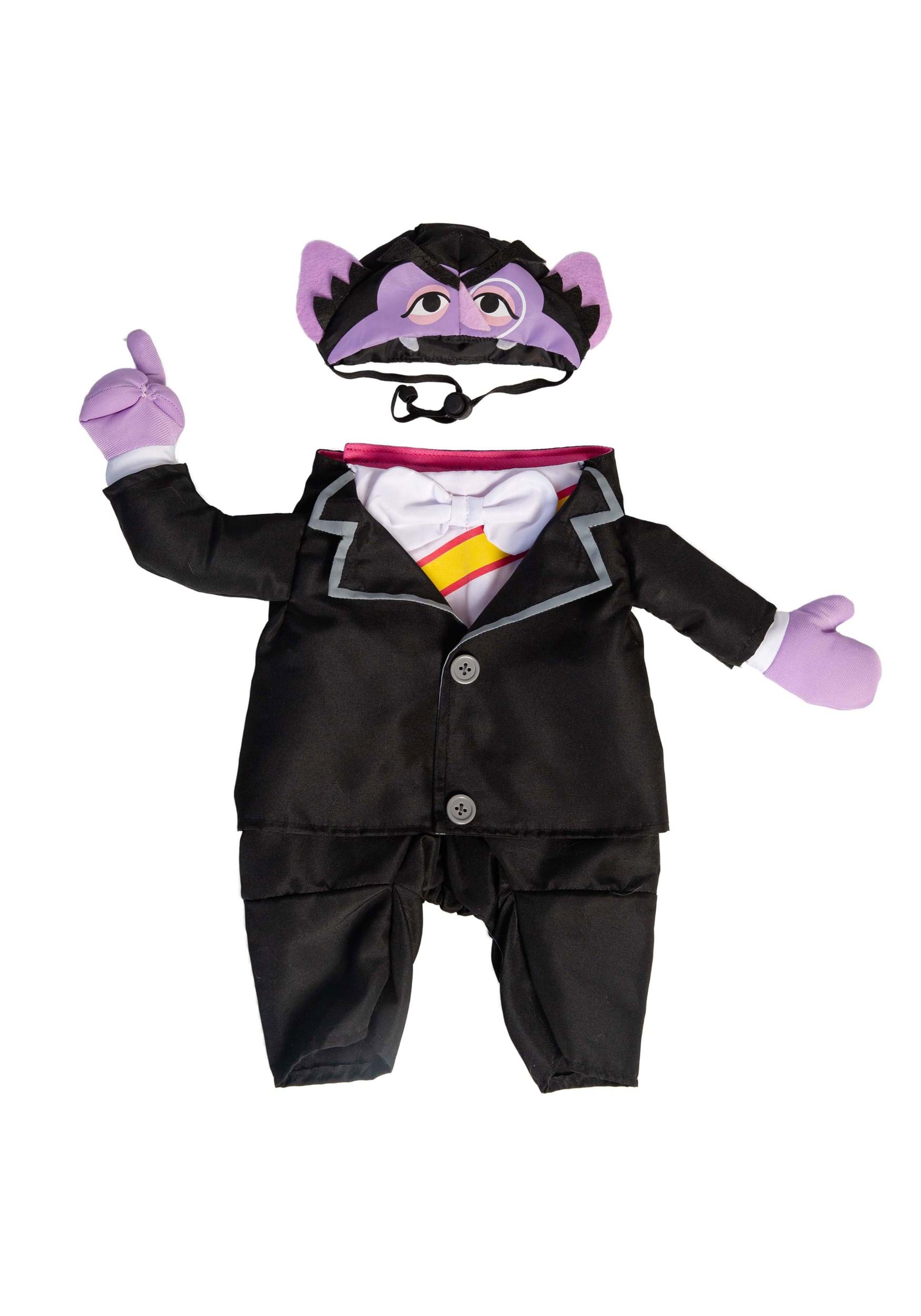 Sesame Street The Count Costume For Pet's