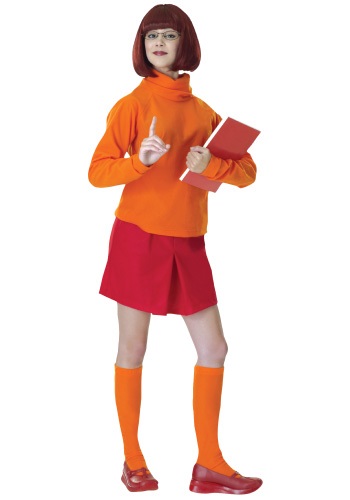 Click Here to buy Adult Velma Costume from HalloweenCostumes, CDN Funds & Shipping