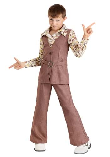 Click Here to buy Kids 70s Vest Costume | Kids Decades Costumes from HalloweenCostumes, CDN Funds & Shipping