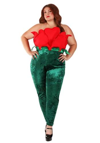 Click Here to buy Womens Plus Size Red Rose Costume | Plus Size Costumes from HalloweenCostumes, CDN Funds & Shipping