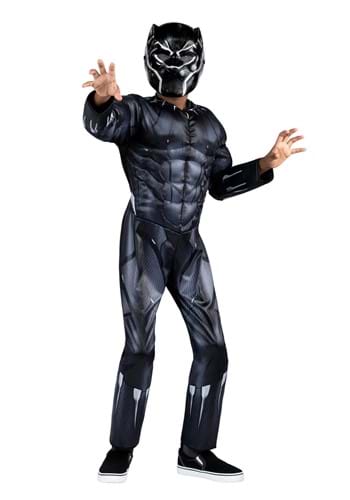 Click Here to buy Black Panther Boys Costume from HalloweenCostumes, CDN Funds & Shipping