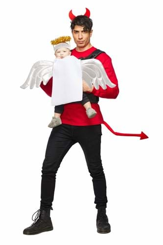 Click Here to buy Angel and Devil Baby Carrier Costume from HalloweenCostumes, CDN Funds & Shipping