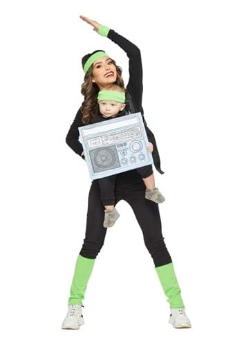 Gym Instructor and Boombox Baby Carrier Costume