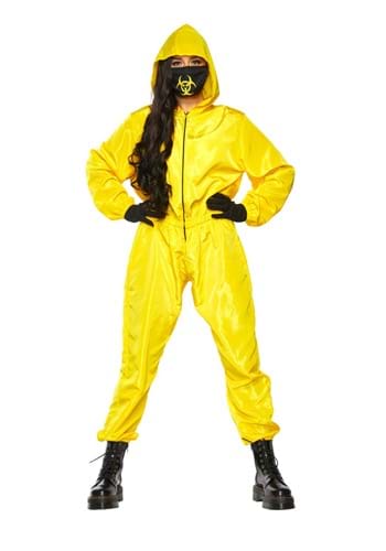 Click Here to buy Womens Yellow Hazmat Costume from HalloweenCostumes, CDN Funds & Shipping