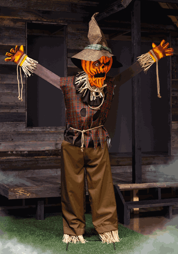 Pumpkin Scarecrow Animatronic Decoration