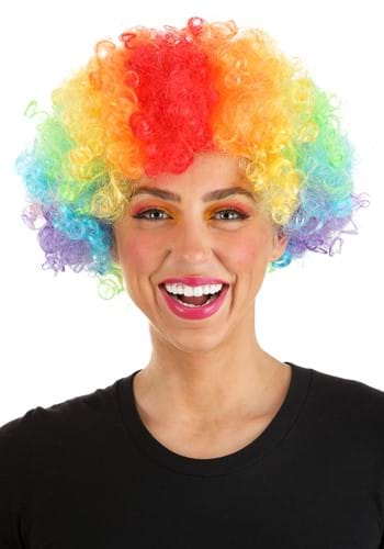 Click Here to buy Afro Rainbow Clown Wig from HalloweenCostumes, CDN Funds & Shipping