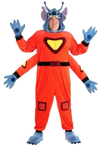 Click Here to buy Plus Size Disney Lilo & Stitch Alien Stitch Costume for Adults | Disney Costumes from HalloweenCostumes, CDN Funds & Shipping