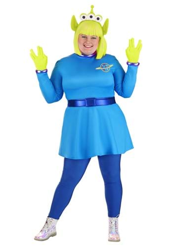 Click Here to buy Womens Plus Size Disney and Pixar Toy Story Alien Costume from HalloweenCostumes, CDN Funds & Shipping