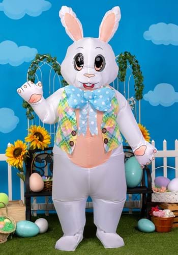 Adult Inflatable Easter Bunny Costume Main UPD