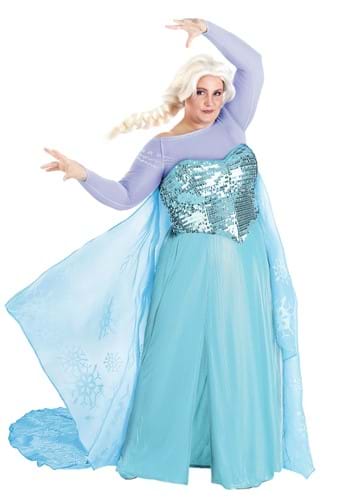 Click Here to buy Plus Size Premium Disney Frozen Womens Elsa Costume | Disney Costumes from HalloweenCostumes, CDN Funds & Shipping