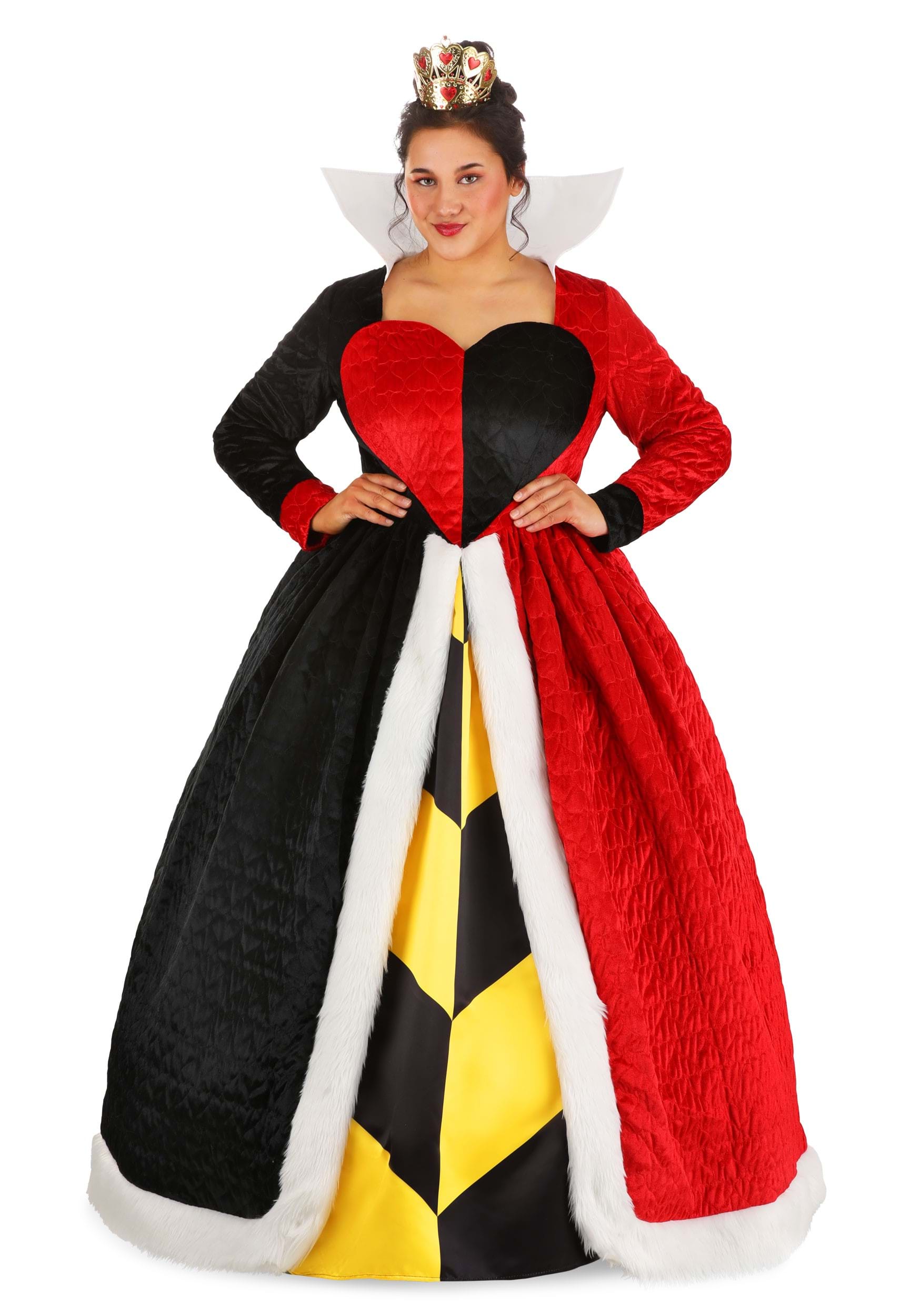 Plus Size Authentic Disney Queen of Hearts Women's Costume Dress | Disney Costumes