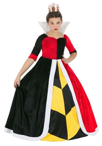Click Here to buy Deluxe Disney Queen of Hearts Girls Costume from HalloweenCostumes, CDN Funds & Shipping