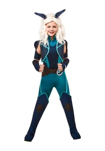 Click Here to buy Dragon Prince Girls Rayla Costume from HalloweenCostumes, CDN Funds & Shipping