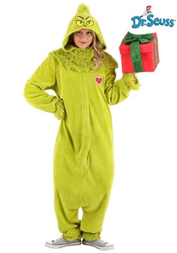 Click Here to buy The Grinch Jumpsuit Adult Costume from HalloweenCostumes, CDN Funds & Shipping