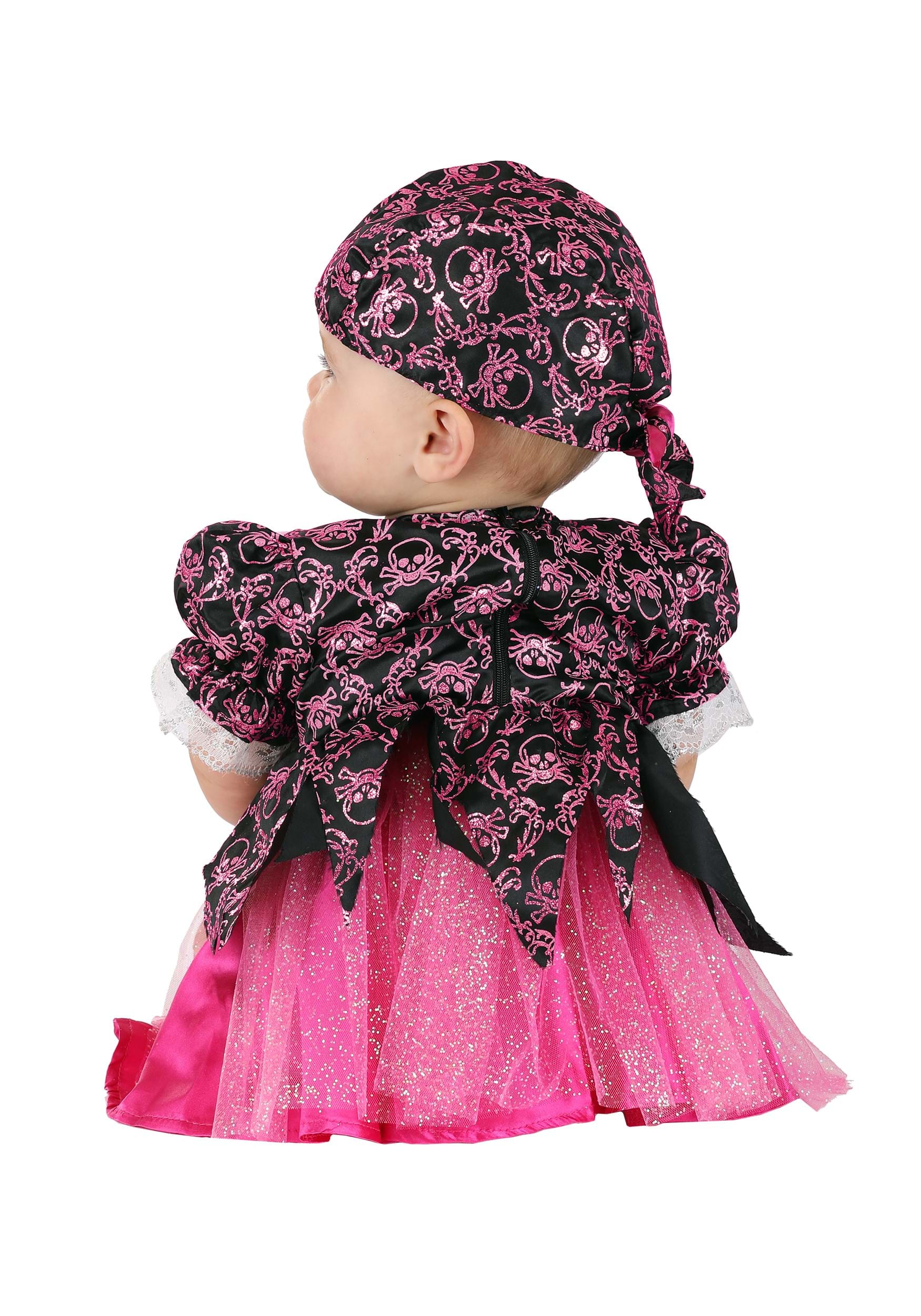 Girl's Precious Pink Pirate Costume For Infants