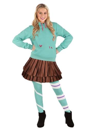 Click Here to buy Adult Vanellope Wreck It Ralph Costume from HalloweenCostumes, CDN Funds & Shipping