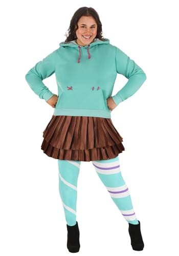 Click Here to buy Plus Size Disney Vanellope Wreck it Ralph Costume | Plus Size Costumes from HalloweenCostumes, CDN Funds & Shipping