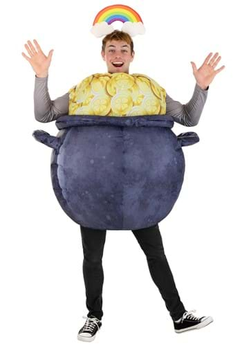 Click Here to buy Inflatable Pot of Gold Adult Costume | St. Patricks Day Costumes from HalloweenCostumes, CDN Funds & Shipping